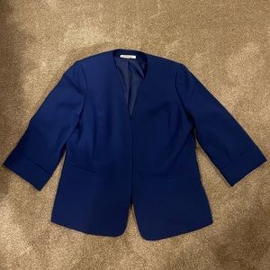 Kasper Womens Blue Blazer Sz 16W